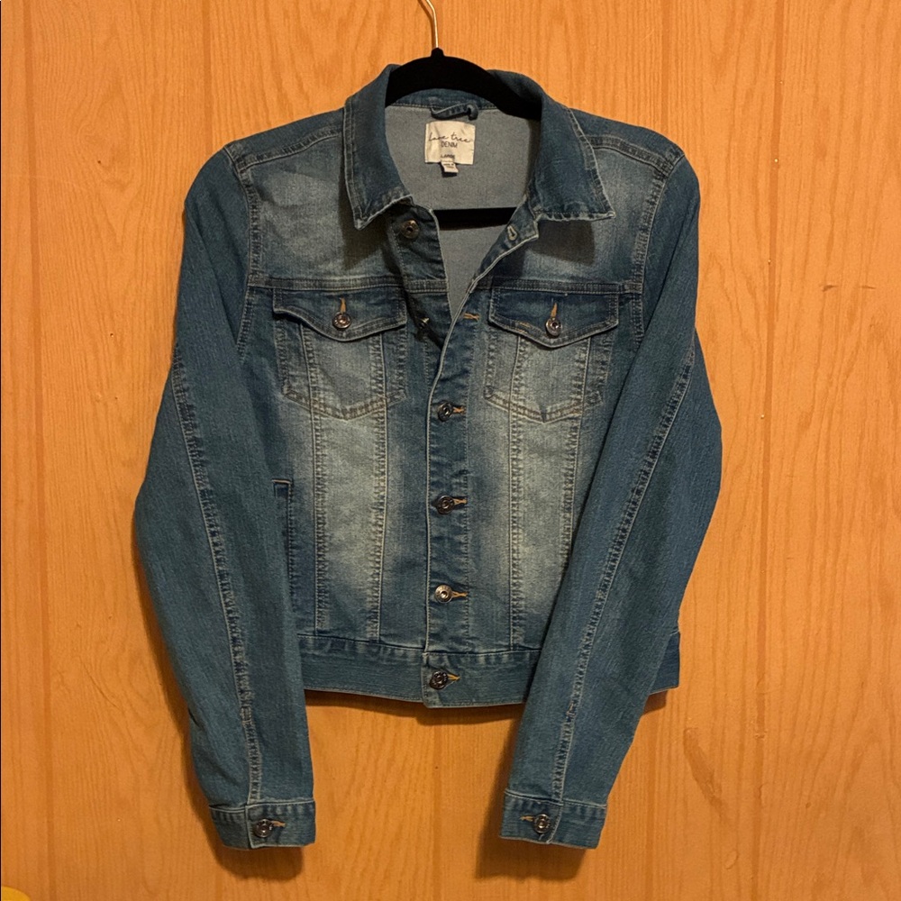 Love Tree Blue Denim Jacket